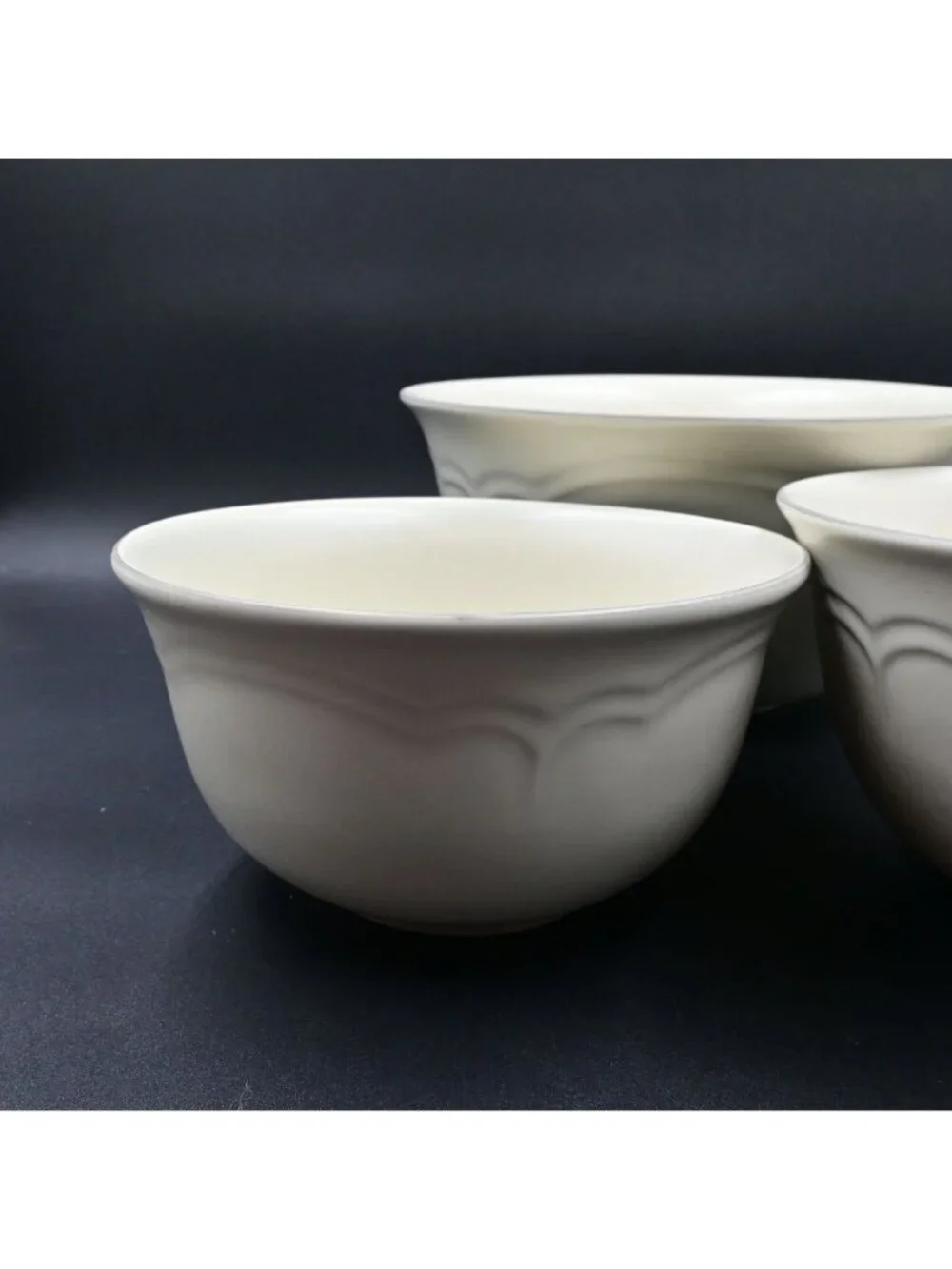 Pfaltzgraff Heirloom Mixing Nesting Bowls Stoneware Set of 3 Vintage